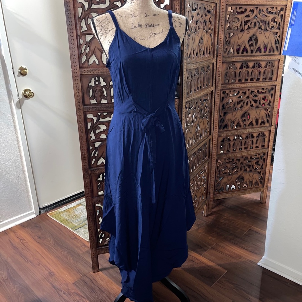 Express Asymmetrical Tie Front Jumpsuit